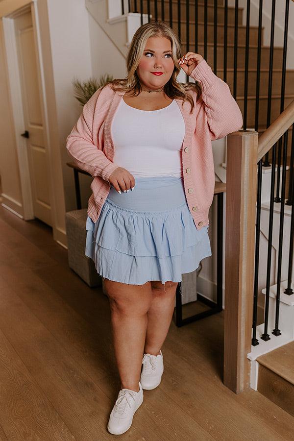 Impressions Exchanging Stories Skirt In Sky Blue