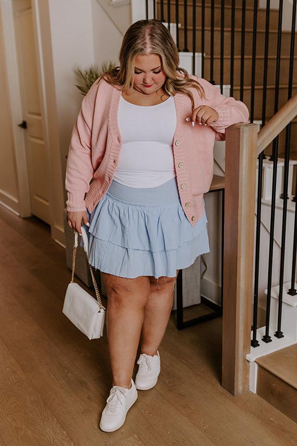 Impressions Exchanging Stories Skirt In Sky Blue