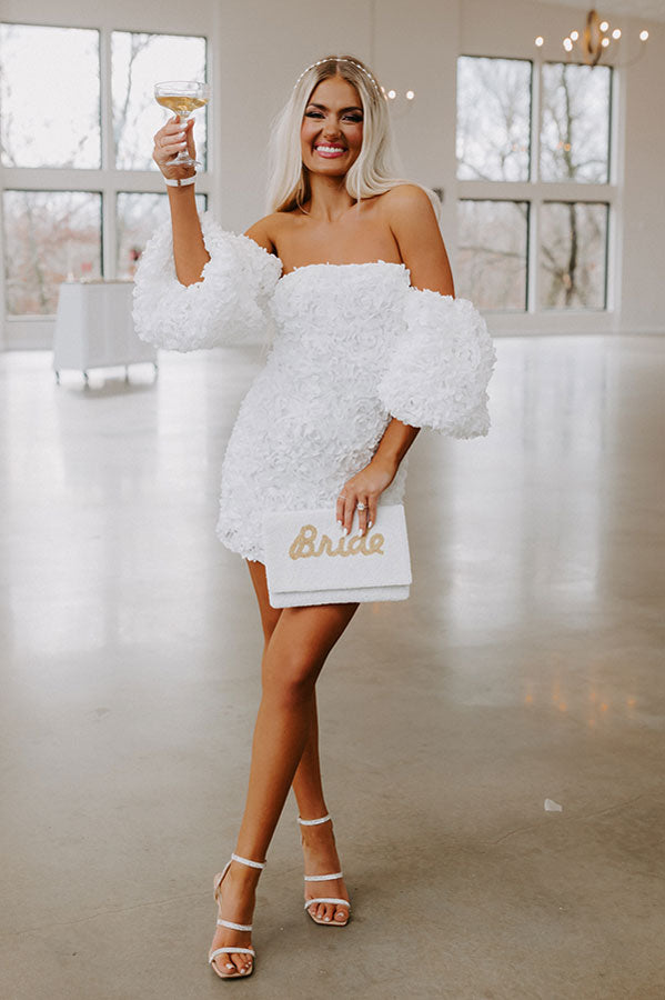 Impressions Expect First Class Mini Dress In White