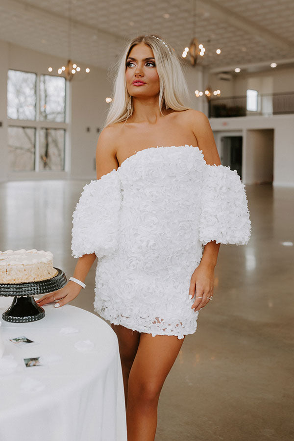 Impressions Expect First Class Mini Dress In White