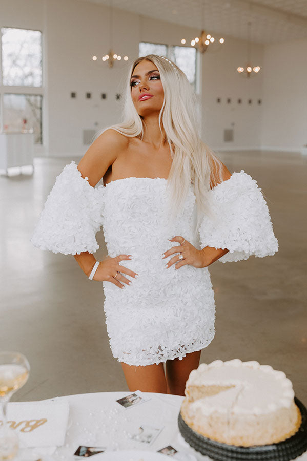 Impressions Expect First Class Mini Dress in White