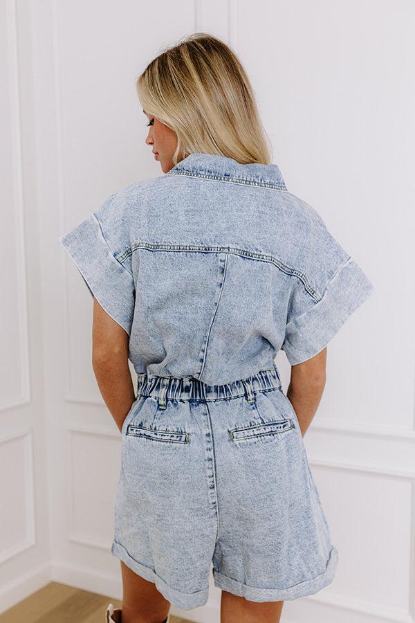 Impressions Express It All Denim Romper