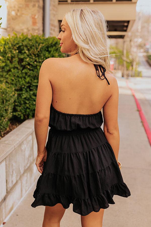Impressions Express It All Halter Mini Dress