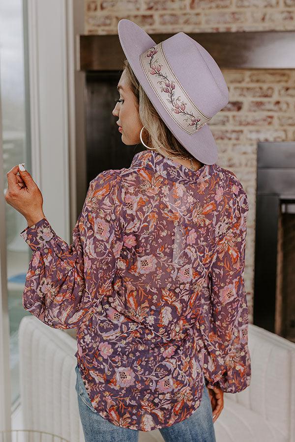 Impressions Fabulous Approach Floral Button Up