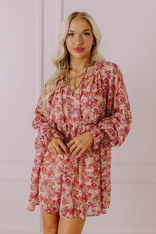 Impressions Fall Into Happiness Mini Dress