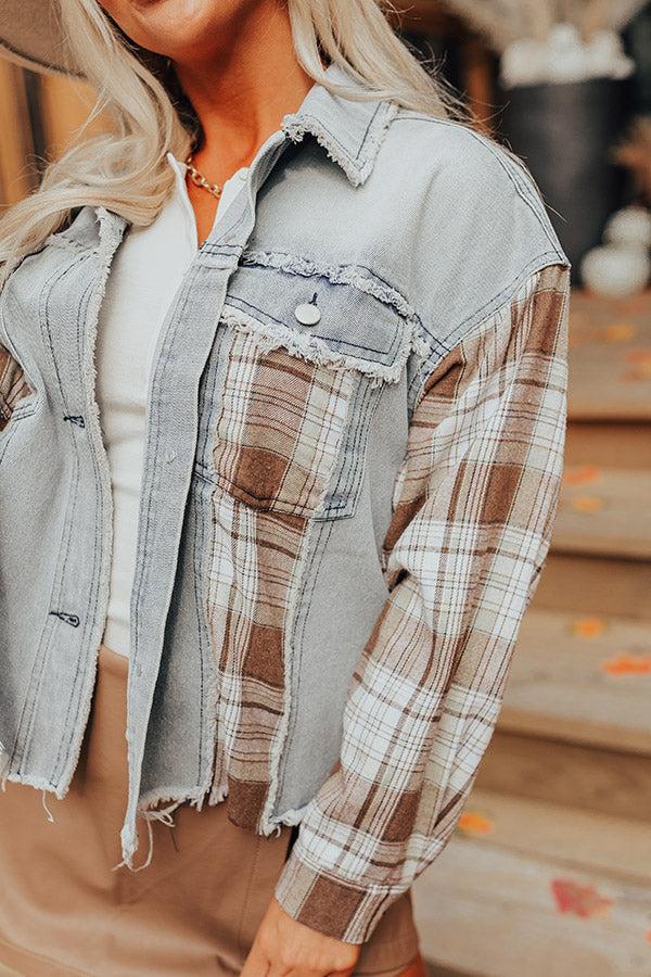 Impressions Fall Latte Denim Jacket