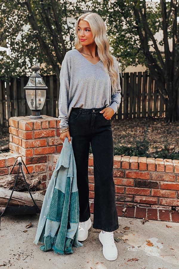 Impressions Fall Latte Shift Sweater In Grey