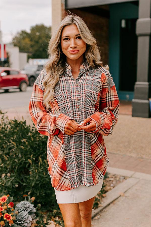 Impressions Fall Sunset Flannel Tunic