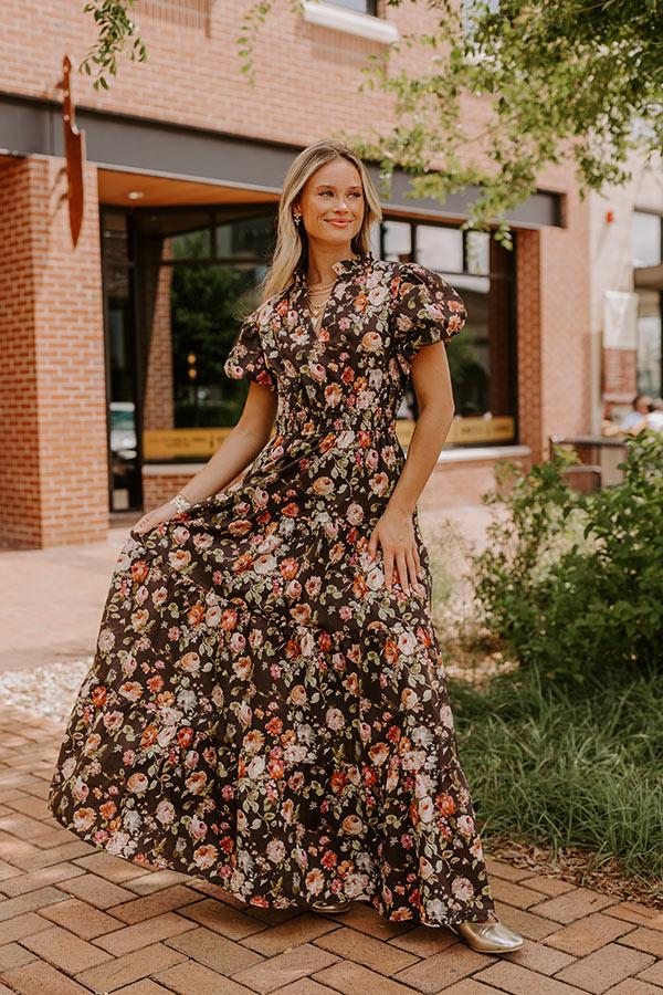 Impressions Falling For You Floral Maxi Dress