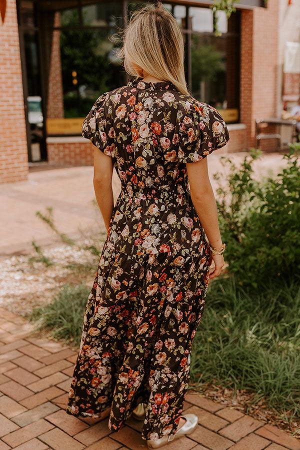 Impressions Falling For You Floral Maxi Dress