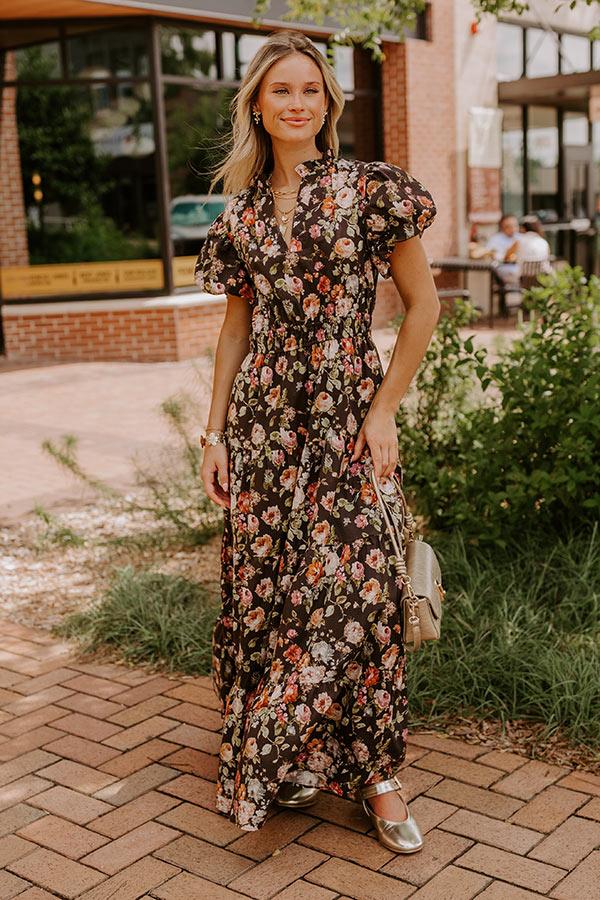 Impressions Falling For You Floral Maxi Dress