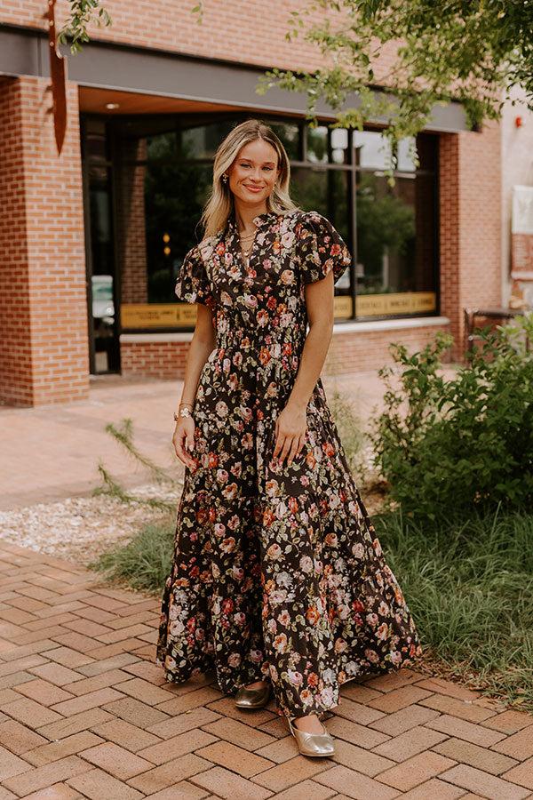 Impressions Falling For You Floral Maxi Dress