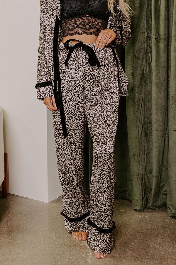 Impressions Falling In Love Satin Pajama Pants