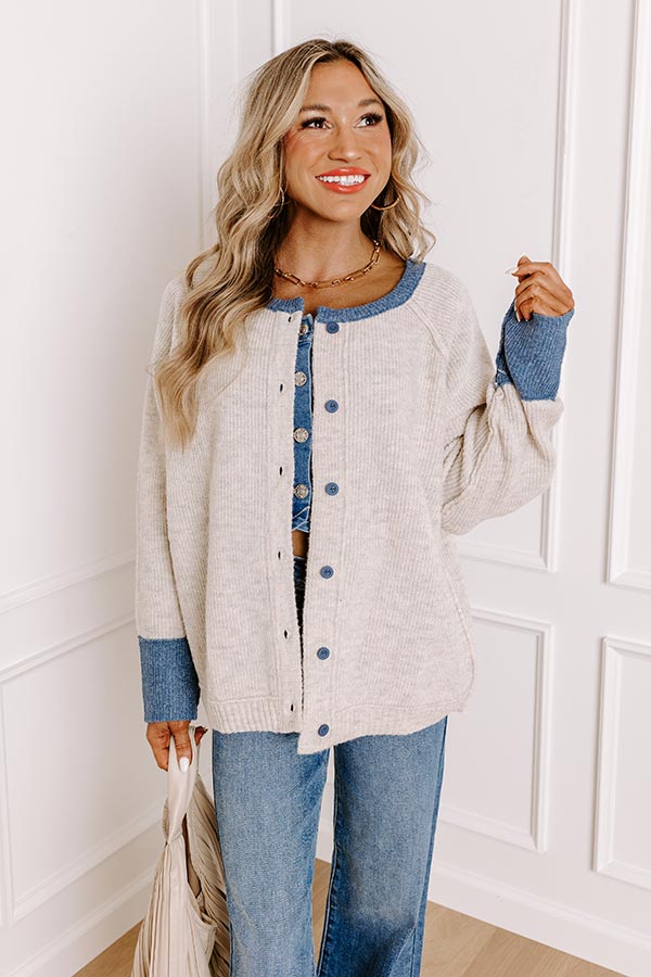 Impressions Falling Leaves Knit Cardigan