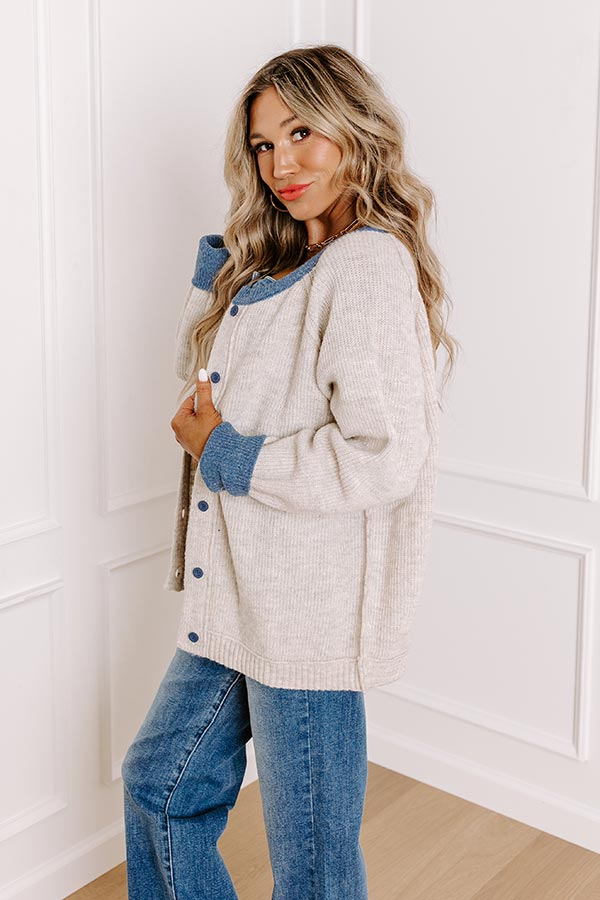 Impressions Falling Leaves Knit Cardigan