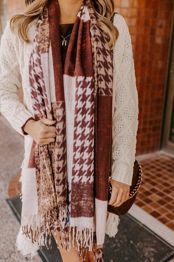 Impressions Falls First Chill Scarf In Chestnut