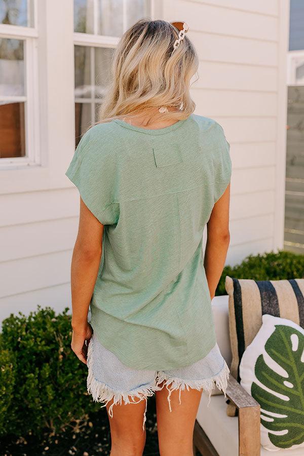 Impressions Fan Fav Linen-Blend Shift Top In Pear