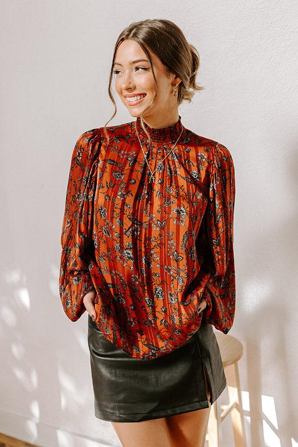 Impressions Fan Of Floral Shift Top