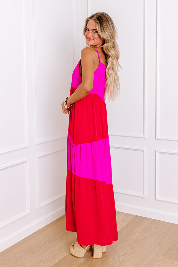 Impressions Fashion Diary Color Block Maxi Dress