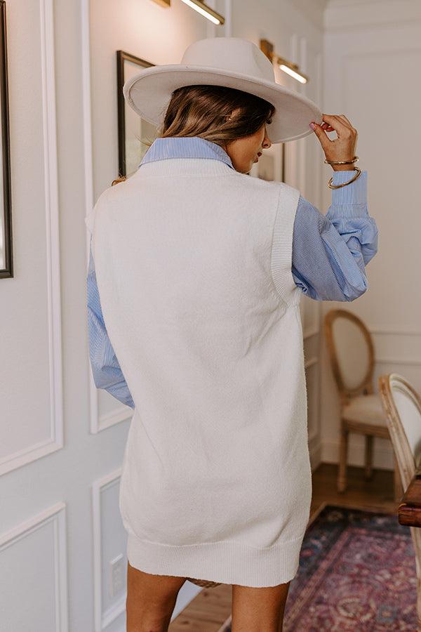 Impressions Fashionably Late Sweater Mini Dress