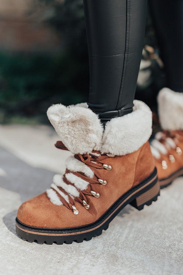 Impressions Favor The Cold Fur Lined Boot In Brown