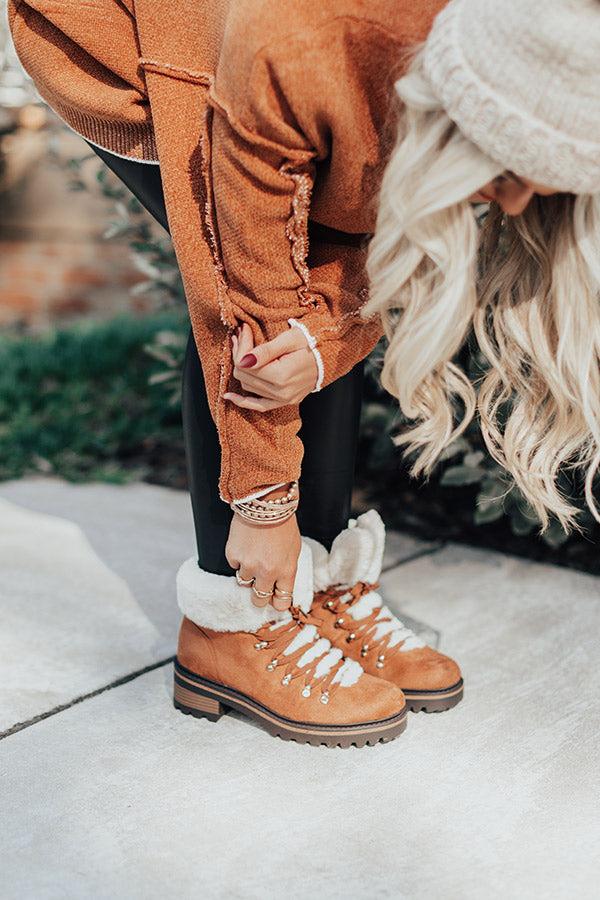 Impressions Favor The Cold Fur Lined Boot In Brown