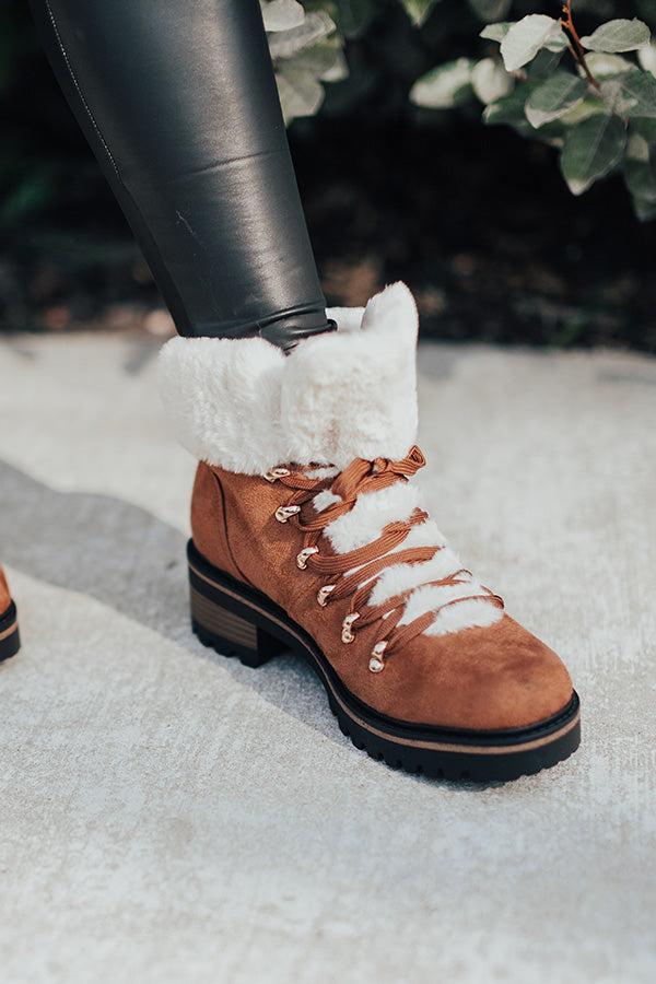 Impressions Favor The Cold Fur Lined Boot In Brown