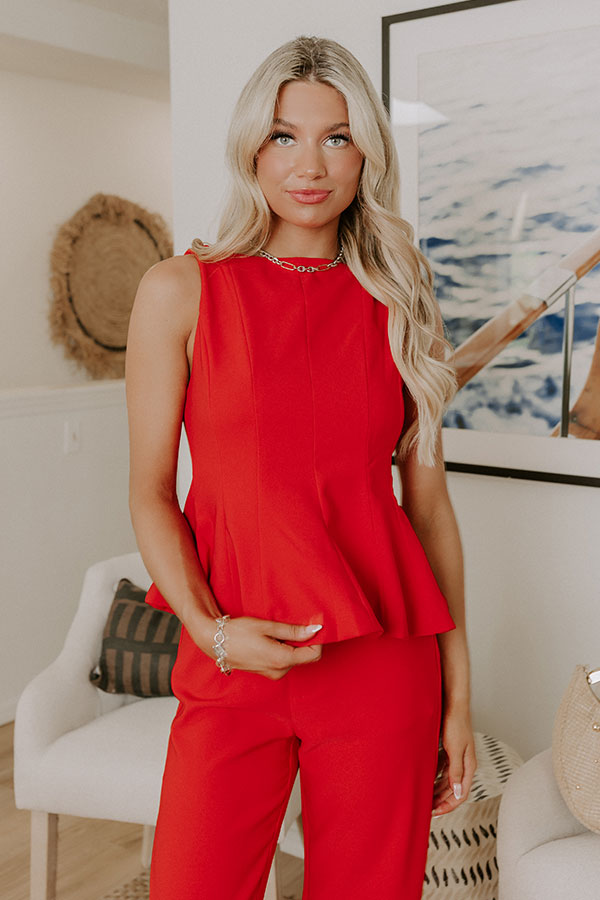 Impressions Favorite View Peplum Top