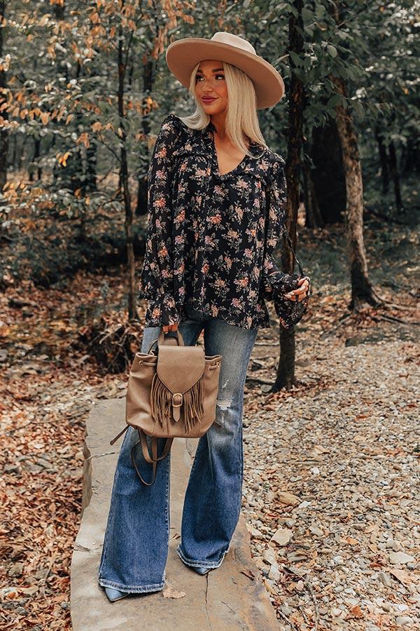 Impressions Feel The Romance Floral Shift Top