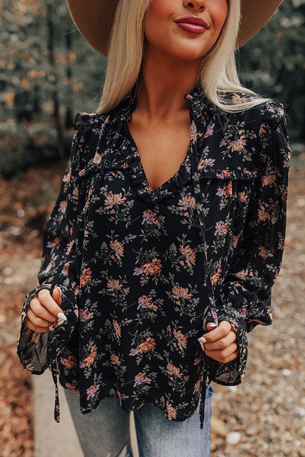 Impressions Feel The Romance Floral Shift Top