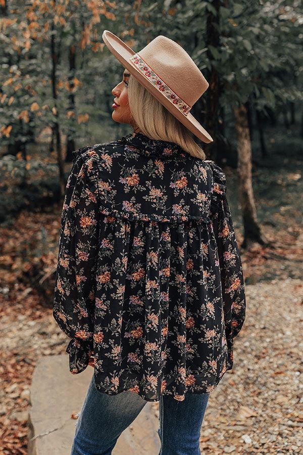 Impressions Feel The Romance Floral Shift Top