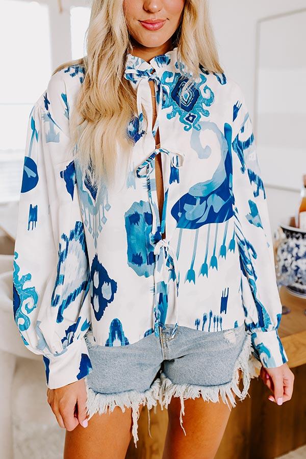 Impressions Feeling Affectionate Front Tie Top