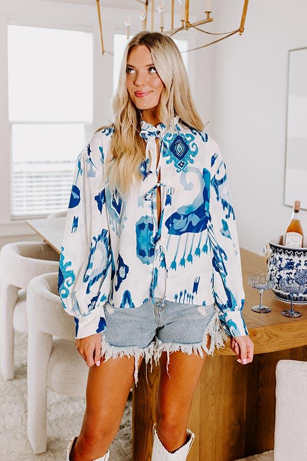 Impressions Feeling Affectionate Front Tie Top