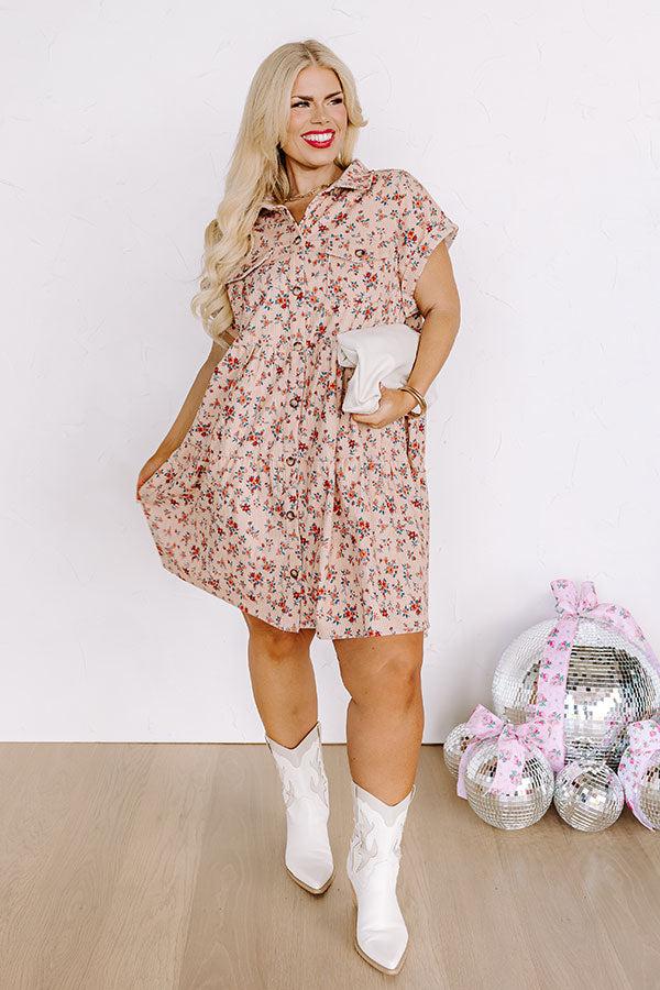 Impressions Feeling At Peace Corduroy Dress Curves