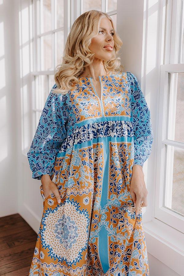 Impressions Feeling Boho Floral Midi Dress