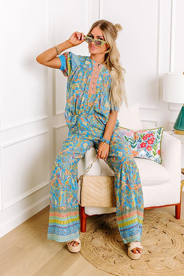 Impressions Feeling Boho Floral Shift Top