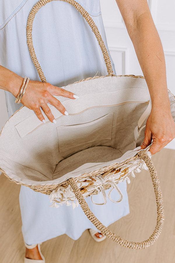 Impressions Feeling Boho Straw Woven Tote