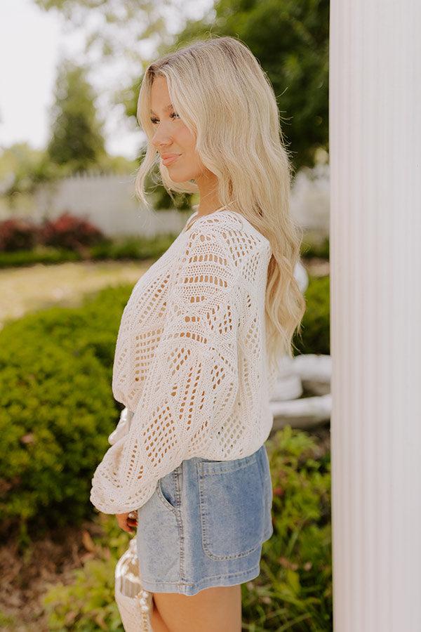 Impressions Feeling Breezy Knit Top