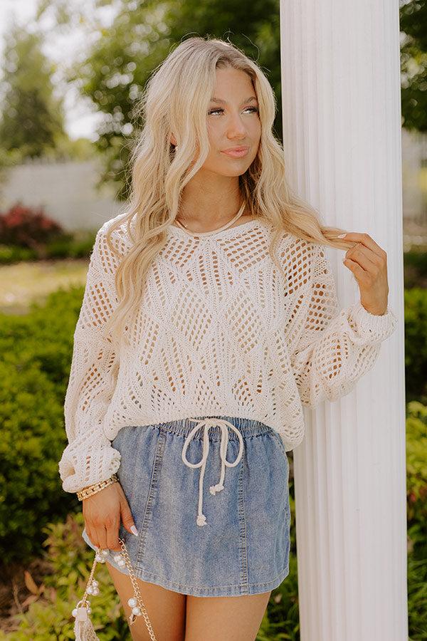 Impressions Feeling Breezy Knit Top