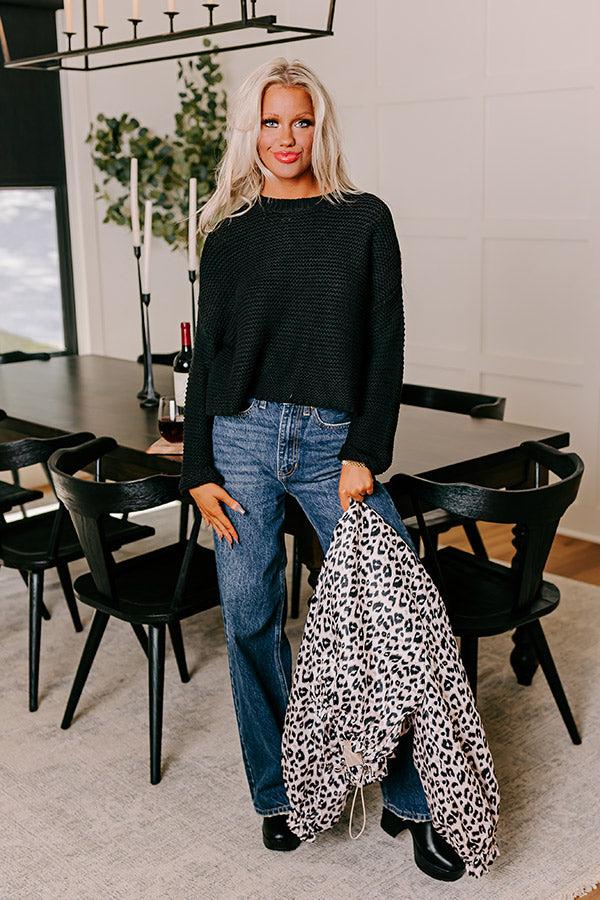 Impressions Feeling Cozy Knit Sweater in Black