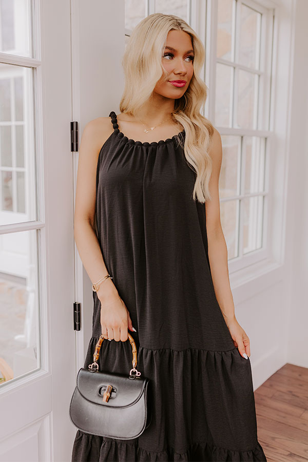 Impressions Feeling Giddy Maxi Dress In Black