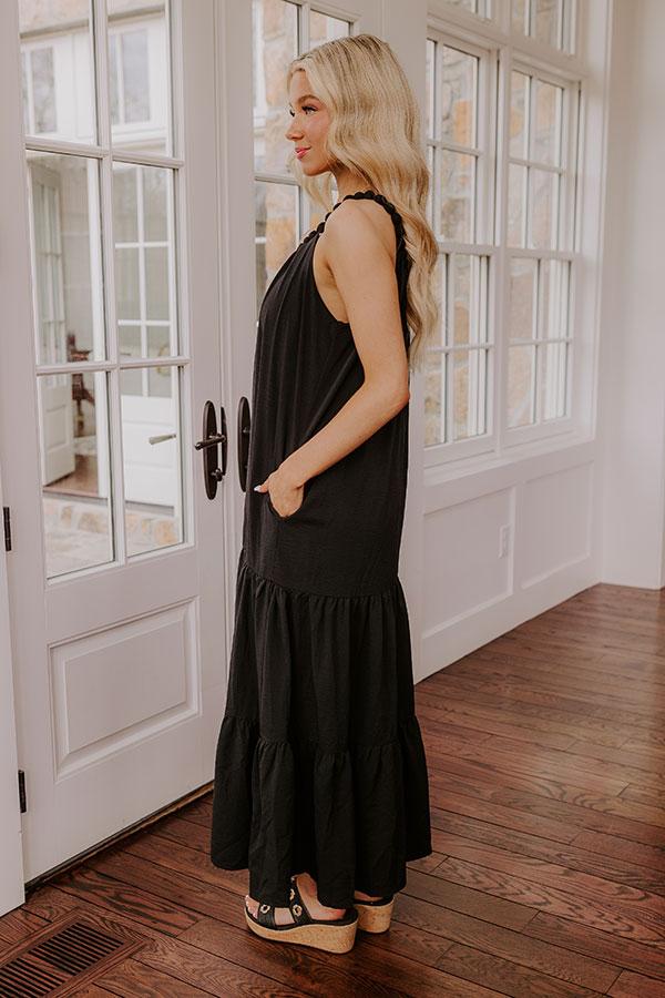 Impressions Feeling Giddy Maxi Dress In Black
