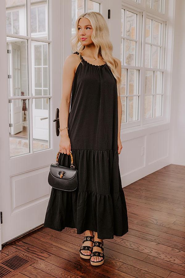 Impressions Feeling Giddy Maxi Dress in Black