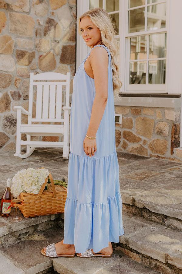 Impressions Feeling Giddy Maxi Dress In Sky Blue