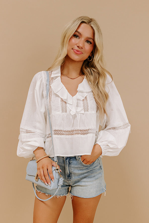 Impressions Feeling Lighthearted Lace Top