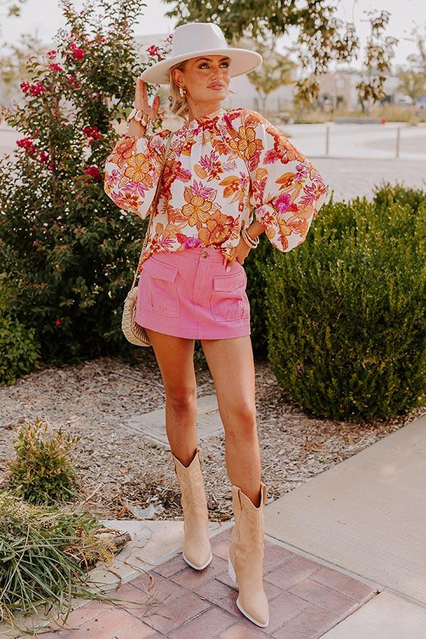 Impressions Feeling Posh Floral Top