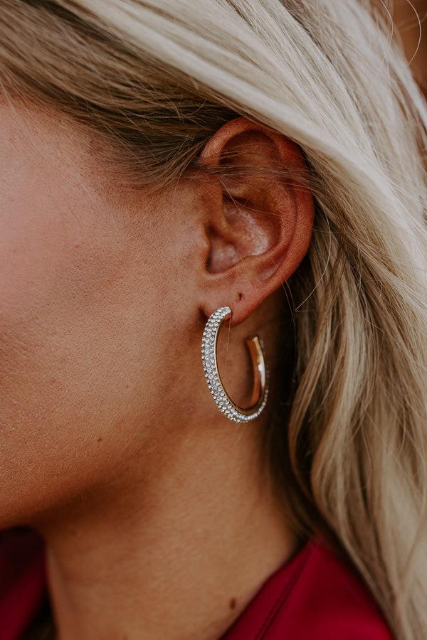 Impressions Feels Like Love Hoop Earrings In Gold