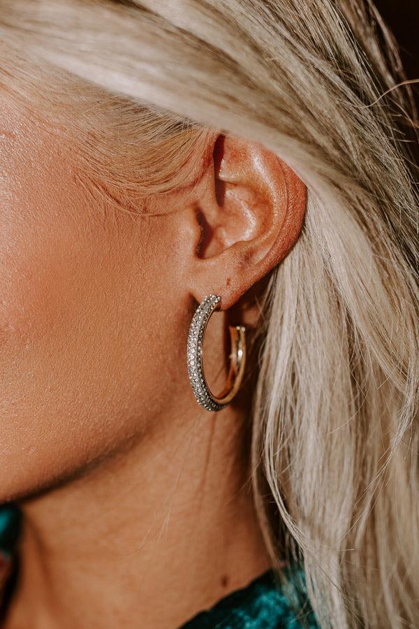 Impressions Feels Like Love Hoop Earrings In Gold