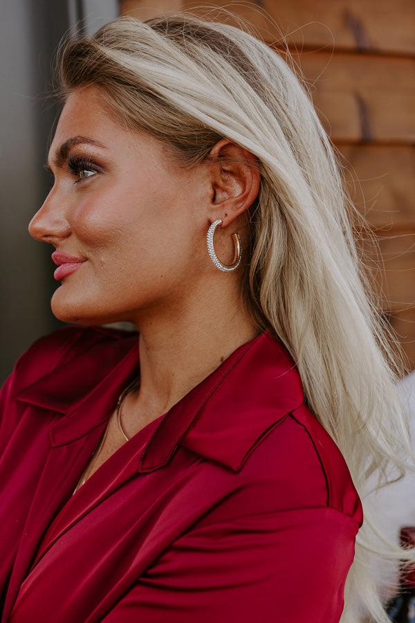 Impressions Feels Like Love Hoop Earrings In Gold