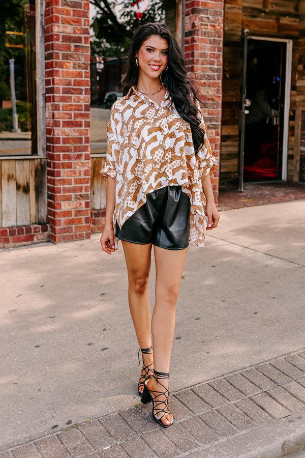 Impressions Fiercely In Love Oversized Button Up